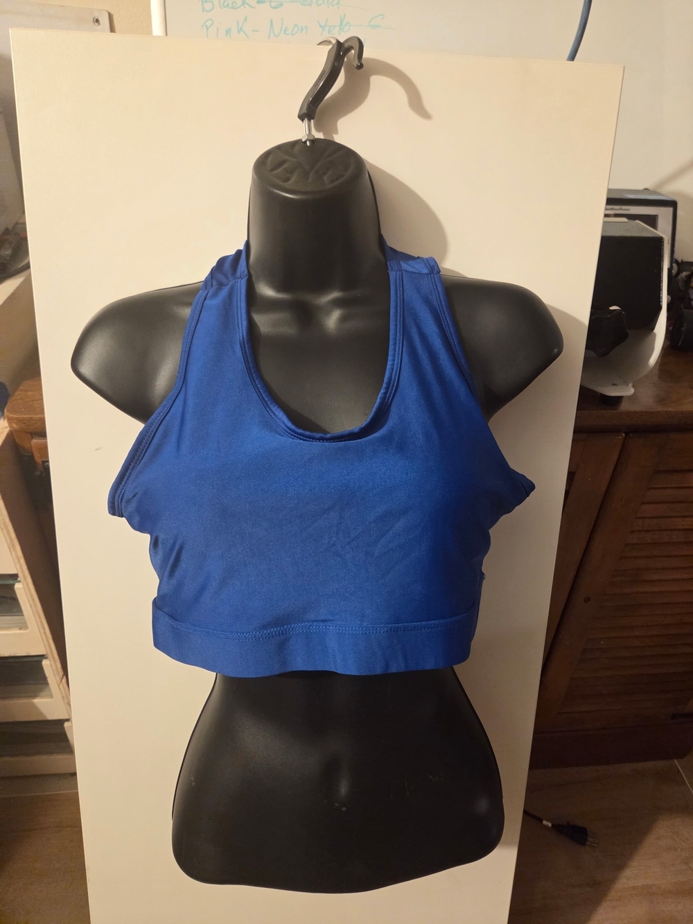 Women’s Blue Racerback Crop Tank Top